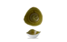 Plume Olive Triangle Bowl